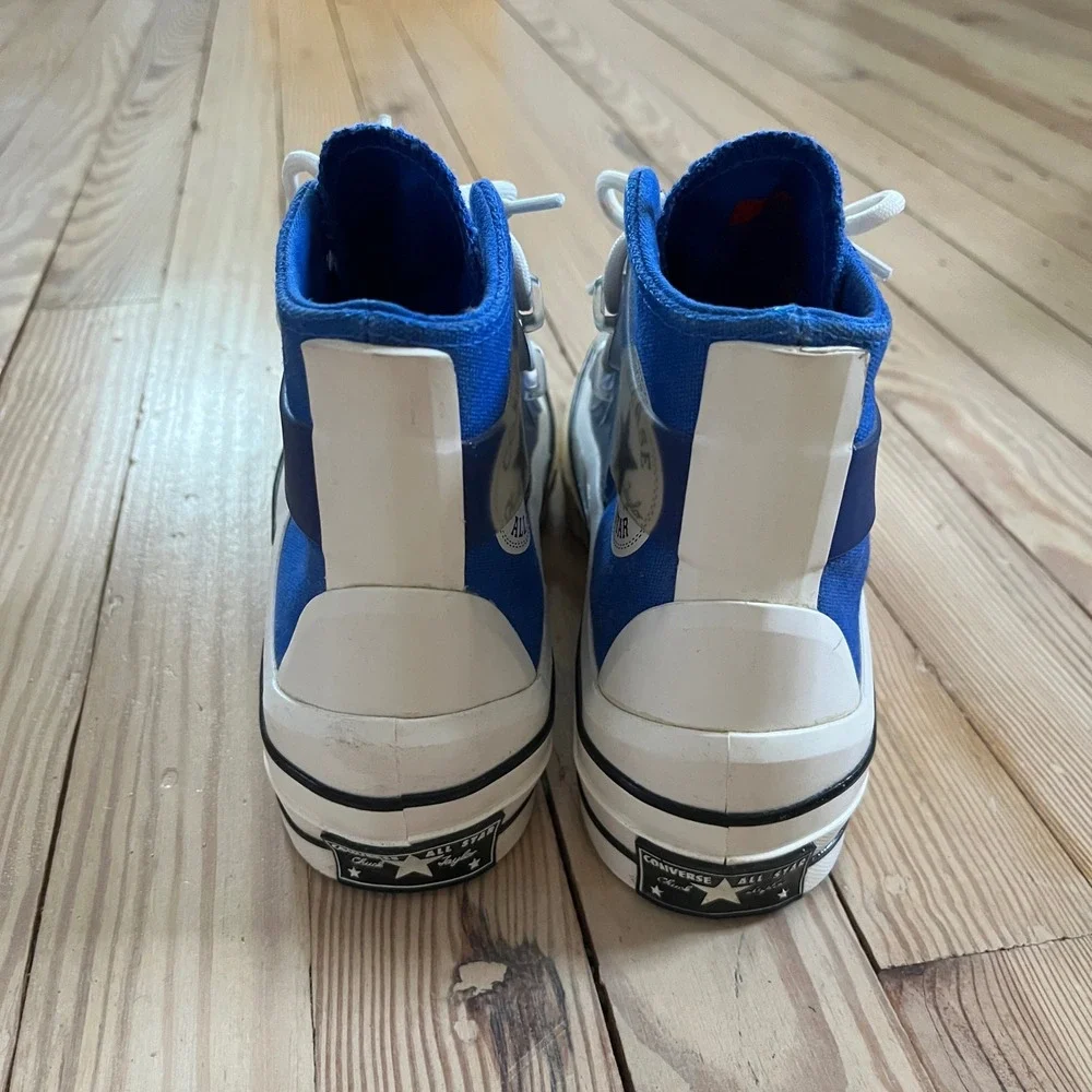 Converse Chuck 70 Utility Hi Blue Clear TPU Cage Platform Sneakers womens 7